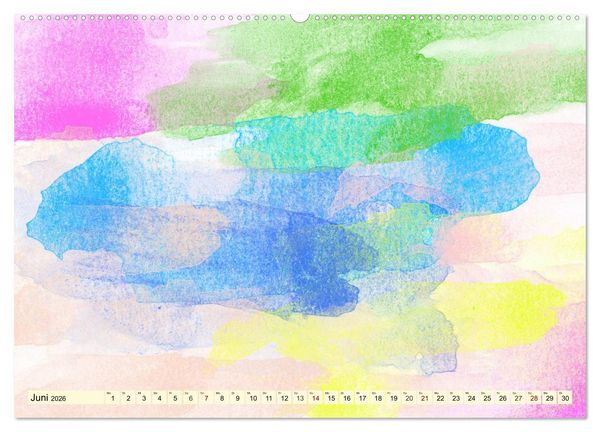 Produktbild: Kreativ-Kalender Aquarell. Bastelkalender zum Selbstgestalten (Wandkalender 2026 DIN A2 quer), CALVENDO Monatskalender