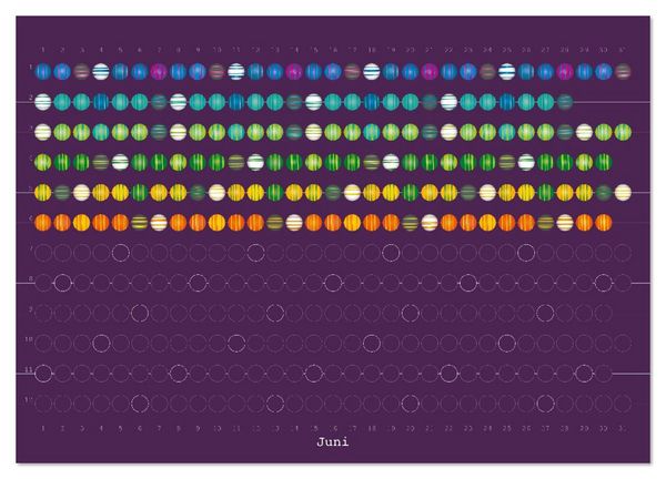 Produktbild: Perlenkalender (hochwertiger Premium Wandkalender 2026 DIN A2 quer), Kunstdruck in Hochglanz