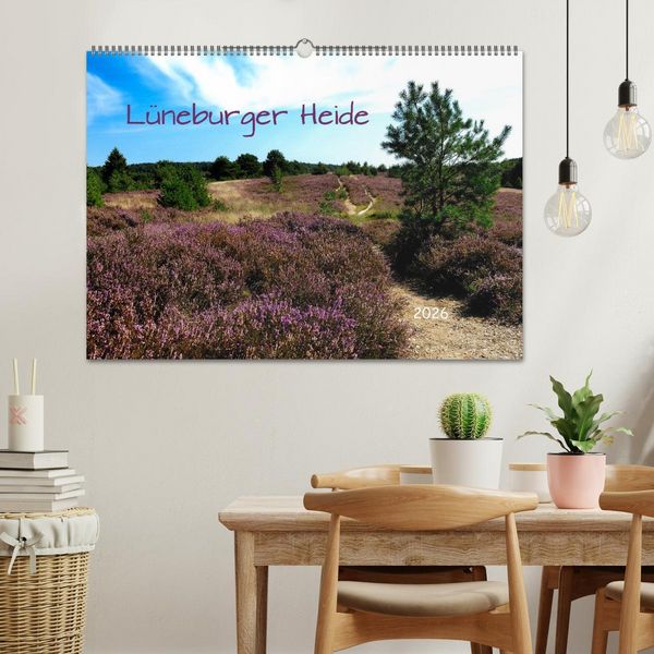 Produktbild: L&uuml;neburger Heide (Wandkalender 2026 DIN A2 quer), CALVENDO Monatskalender