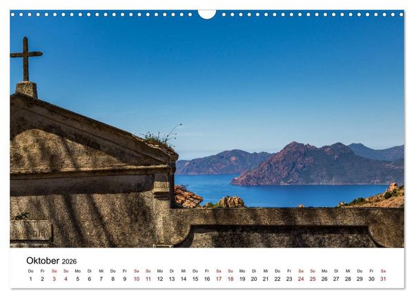 Produktbild: Korsika - Die Sch&ouml;ne im MIttelmeer (Wandkalender 2026 DIN A3 quer), CALVENDO Monatskalender