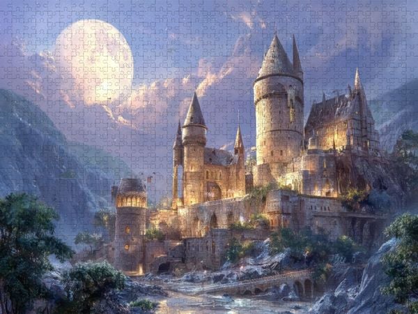 Produktbild: CALVENDO Puzzle Dunkle Akademie | 1000 Teile Lege-Gr&ouml;&szlig;e 64x48cm Foto-Puzzle f&uuml;r gl&uuml;ckliche Stunden