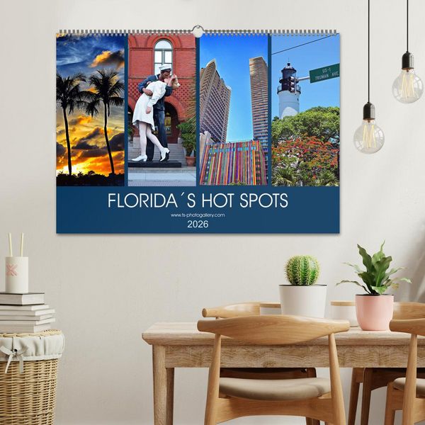 Produktbild: Florida Spots II (Wandkalender 2026 DIN A2 quer), CALVENDO Monatskalender