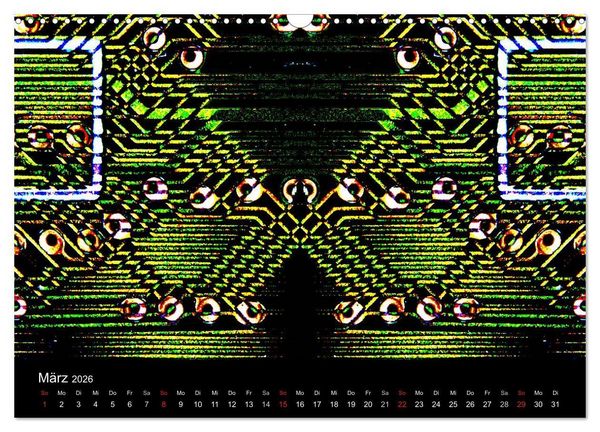 Produktbild: Computer ganz nah (Wandkalender 2026 DIN A3 quer), CALVENDO Monatskalender