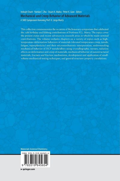 Produktbild: Mechanical and Creep Behavior of Advanced Materials