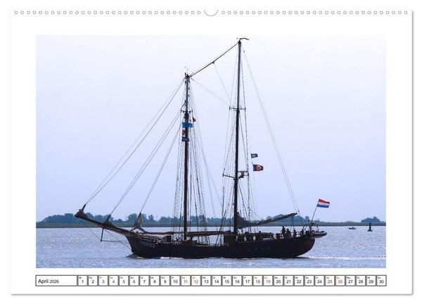 Produktbild: Windjammer - Bremerhaven (Wandkalender 2026 DIN A2 quer), CALVENDO Monatskalender