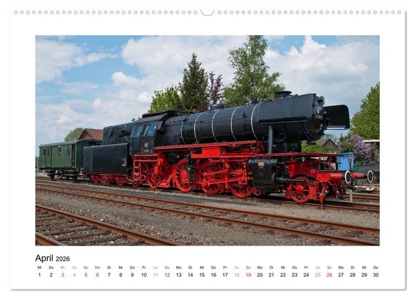 Produktbild: Unter Dampf - Dampflokromantik (Wandkalender 2026 DIN A2 quer), CALVENDO Monatskalender