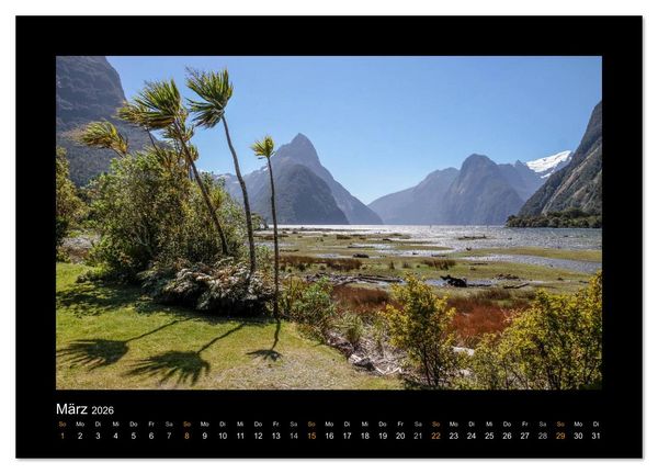 Produktbild: Neuseeland - Wunderwelt der Natur (Wandkalender 2026 DIN A4 quer), CALVENDO Monatskalender