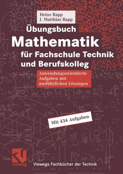 Produktbild: &Uuml;bungsbuch Mathematik f&uuml;r Fachschule Technik und Berufskolleg