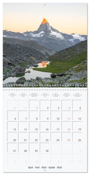 Produktbild: The Alps - A Year in the Mountains (Wall Calendar 2026 12 &times; 12 Inch) CALVENDO 12 Month Wall Calendar