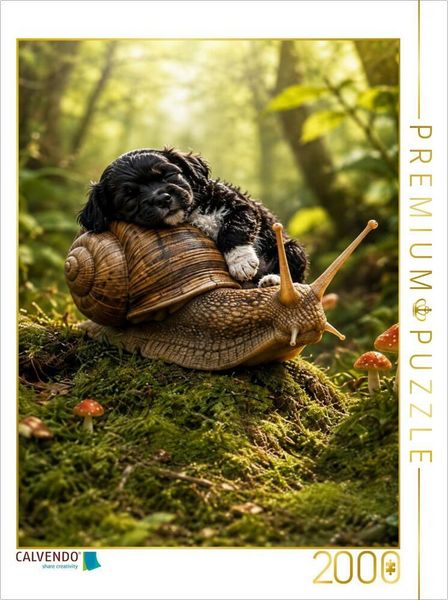 CALVENDO Puzzle Schneckenpost | 2000 Teile Lege-Größe 90 × 67 cm Foto-Puzzle für glückliche Stunden