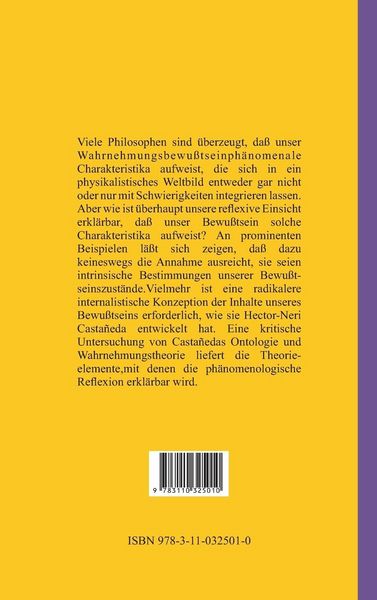 Produktbild: Wahrnehmung, Indexikalit&auml;t und Reflexion
