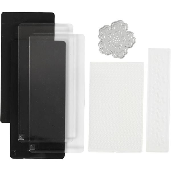 Produktbild: Creativ Company Starter-Set Stanz-/Pr&auml;geger&auml;t, A7, Blatt 74x105 mm, 1 Set