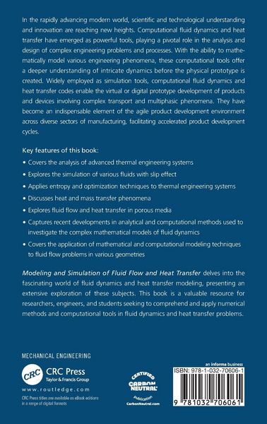 Produktbild: Modeling and Simulation of Fluid Flow and Heat Transfer
