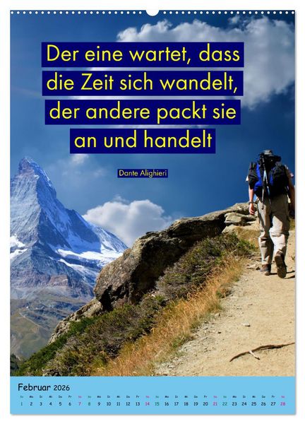 Produktbild: Zeit f&uuml;r...Ver&auml;nderungen mit Weisheiten und Zitaten (Wandkalender 2026 DIN A2 hoch), CALVENDO Monatskalender