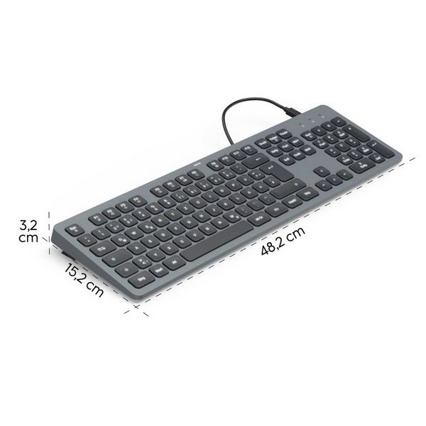 Produktbild: Hama CK-400 USB Tastatur Deutsch, QWERTZ Schwarz Multimediatasten