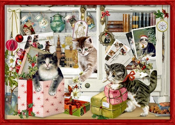 Produktbild: A4-Wand-Adventskalender &ndash; Katzen-Weihnacht