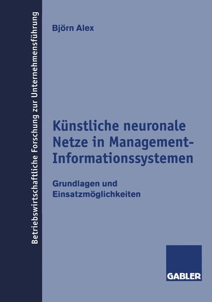 Produktbild: K&uuml;nstliche neuronale Netze in Management-Informationssystemen
