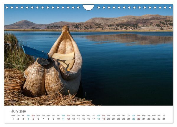 Produktbild: Mysterious Peru (Wall Calendar 2026 DIN A4 landscape), CALVENDO 12 Month Wall Calendar
