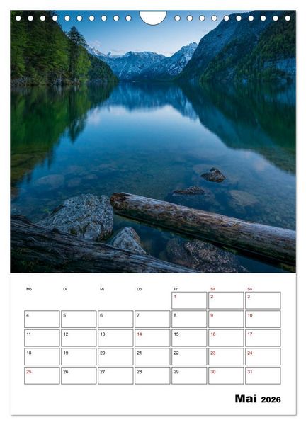 Produktbild: Traumhaftes Berchtesgadener Land (Wandkalender 2026 DIN A4 hoch), CALVENDO Monatskalender