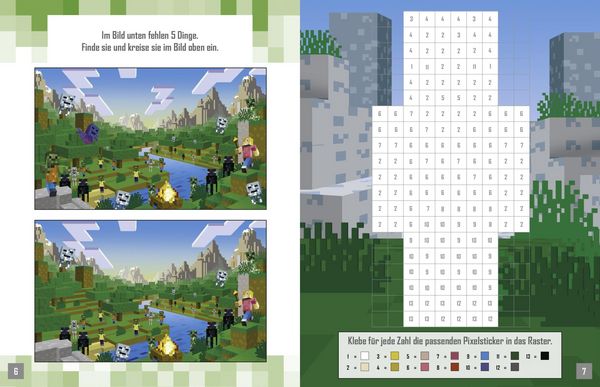 Produktbild: Pixel-Sticker f&uuml;r Minecrafter