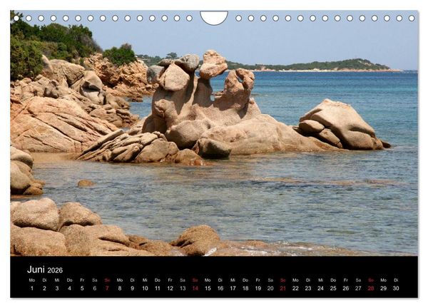 Produktbild: Sardinien 2026 (Wandkalender 2026 DIN A4 quer), CALVENDO Monatskalender