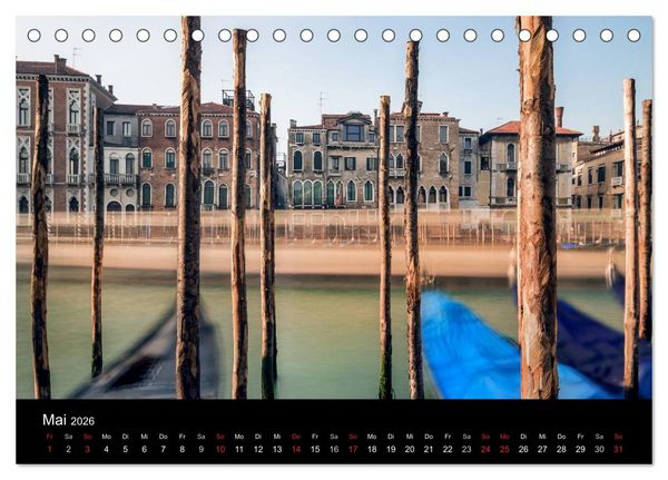 Produktbild: Venedig - Facetten einer Lagunenstadt (Tischkalender 2026 DIN A5 quer), CALVENDO Monatskalender