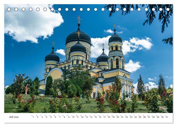 Produktbild: Republik Moldawien - Das s&uuml;dosteurop&auml;ische Kleinod (Tischkalender 2026 DIN A5 quer), CALVENDO Monatskalender