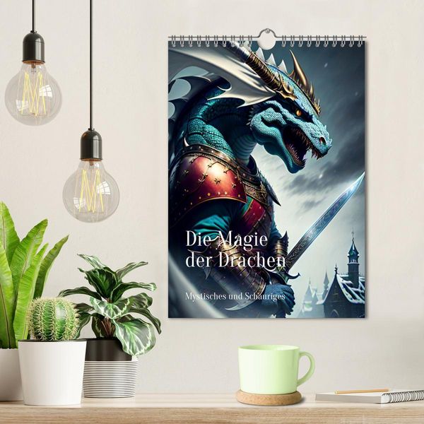 Produktbild: Die Magie der Drachen - Mystisches und Schauriges (Wandkalender 2026 DIN A4 hoch), CALVENDO Monatskalender