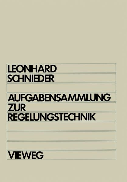 Produktbild: Aufgabensammlung zur Regelungstechnik
