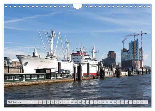 Produktbild: Hansestadt Hamburg (Wandkalender 2026 DIN A4 quer), CALVENDO Monatskalender
