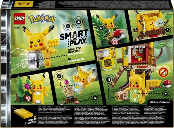Produktbild: LEGO Pok&eacute;mon: SMART Play: Trainingshaus mit Pikachu All-in-1 Set 72164