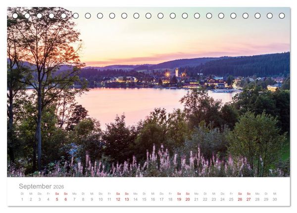 Produktbild: Der Schwarzwald Impressionen (Tischkalender 2026 DIN A5 quer), CALVENDO Monatskalender