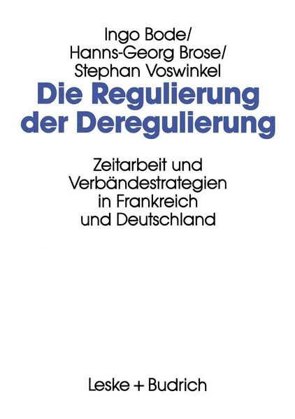 Produktbild: Die Regulierung der Deregulierung