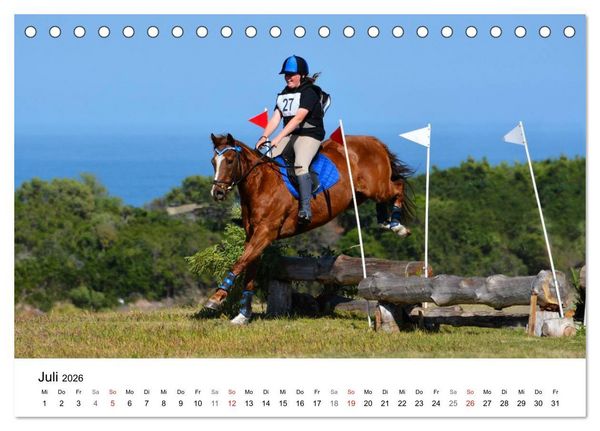Produktbild: Vielseitigkeitsreiten (Tischkalender 2026 DIN A5 quer), CALVENDO Monatskalender