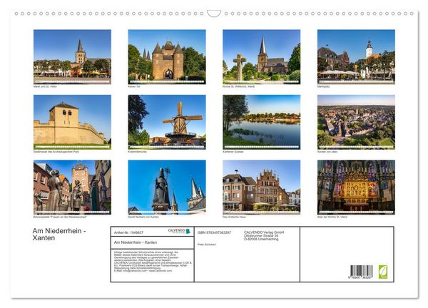 Produktbild: Am Niederrhein - Xanten (Wandkalender 2026 DIN A2 quer), CALVENDO Monatskalender