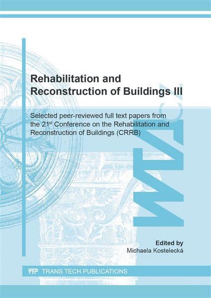 Produktbild: Rehabilitation and Reconstruction of Buildings III
