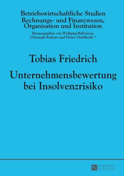 Produktbild: Unternehmensbewertung bei Insolvenzrisiko