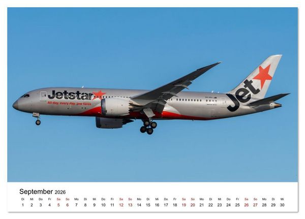 Produktbild: Boeing 787 Kalender (Tischkalender 2026 DIN A5 quer), CALVENDO Monatskalender