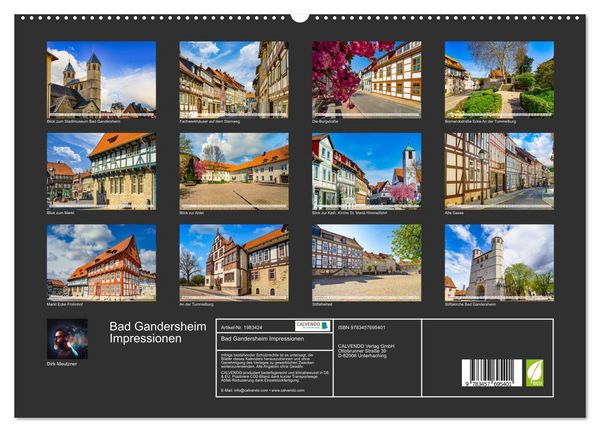 Produktbild: Bad Gandersheim Impressionen (hochwertiger Premium Wandkalender 2026 DIN A2 quer), Kunstdruck in Hochglanz