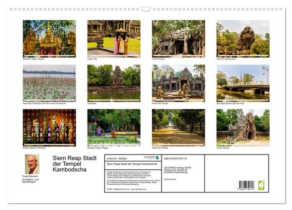 Produktbild: Siem Reap Stadt der Tempel Kambodscha (Wandkalender 2026 DIN A2 quer), CALVENDO Monatskalender
