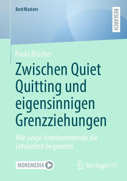 Produktbild: Zwischen Quiet Quitting und eigensinnigen Grenzziehungen