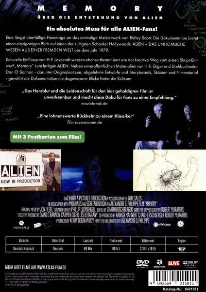 Produktbild: Memory - &Uuml;ber die Entstehung von ALIEN