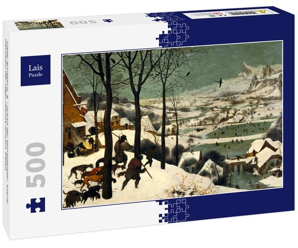 Lais Puzzle Pieter Bruegel d. Ä. - Zyklus der Monatsbilder, Szene: Heimkehr der Jäger (Monat Januar), Detail 500 Teile