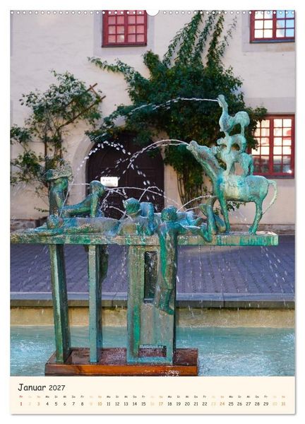 Produktbild: Erfurt von seiner sch&ouml;nsten Seite (Wandkalender 2027 DIN A2 hoch), CALVENDO Monatskalender