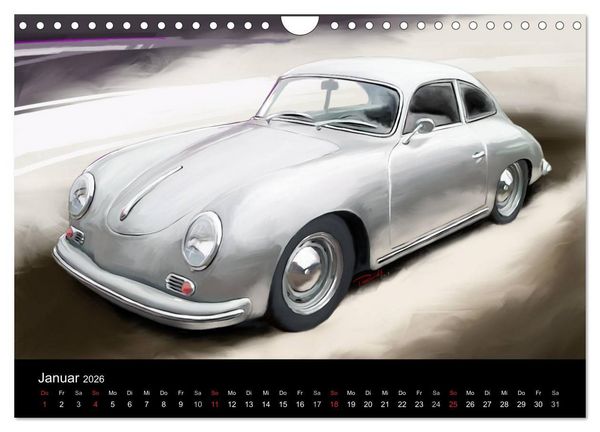 Produktbild: Classic Car Art by Reinhold Art&acute;s (Wandkalender 2026 DIN A4 quer), CALVENDO Monatskalender