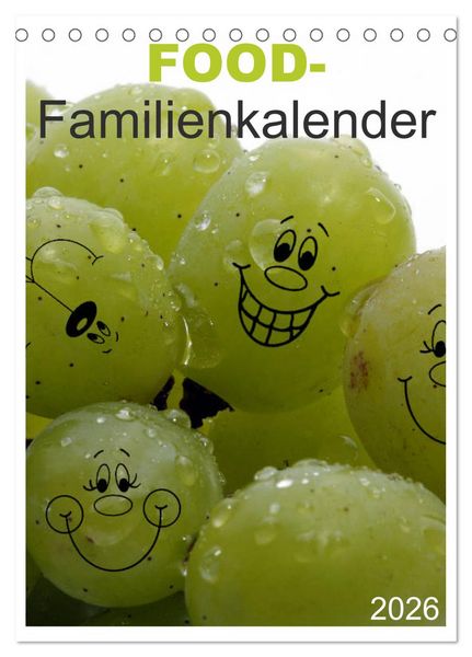 FOOD -Familienkalender (Tischkalender 2026 DIN A5 hoch), CALVENDO Monatskalender