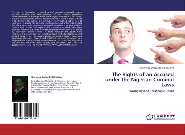 Produktbild: The Rights of an Accused under the Nigerian Criminal Laws