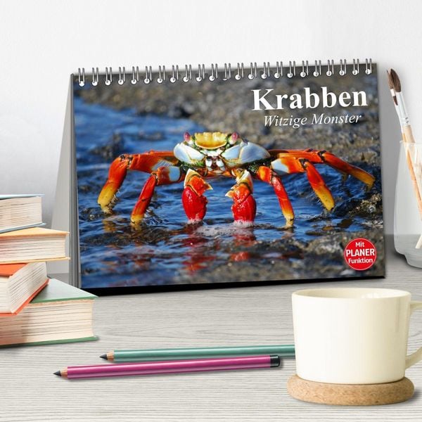 Produktbild: Krabben. Witzige Monster (Tischkalender 2026 DIN A5 quer), CALVENDO Monatskalender