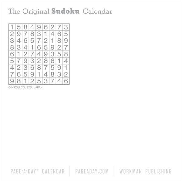Produktbild: Original Sudoku Page-A-Day(r) Calendar 2027