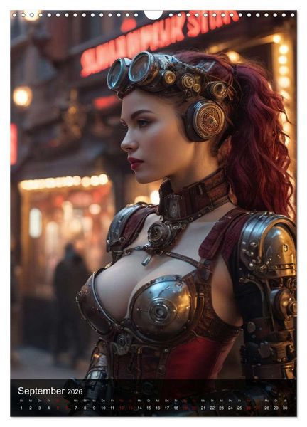 Produktbild: Steampunk - Stadtleben - Rotlichtviertel (Wandkalender 2026 DIN A3 hoch), CALVENDO Monatskalender